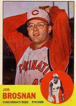 1963 Topps Baseball Cards      116     Jim Brosnan